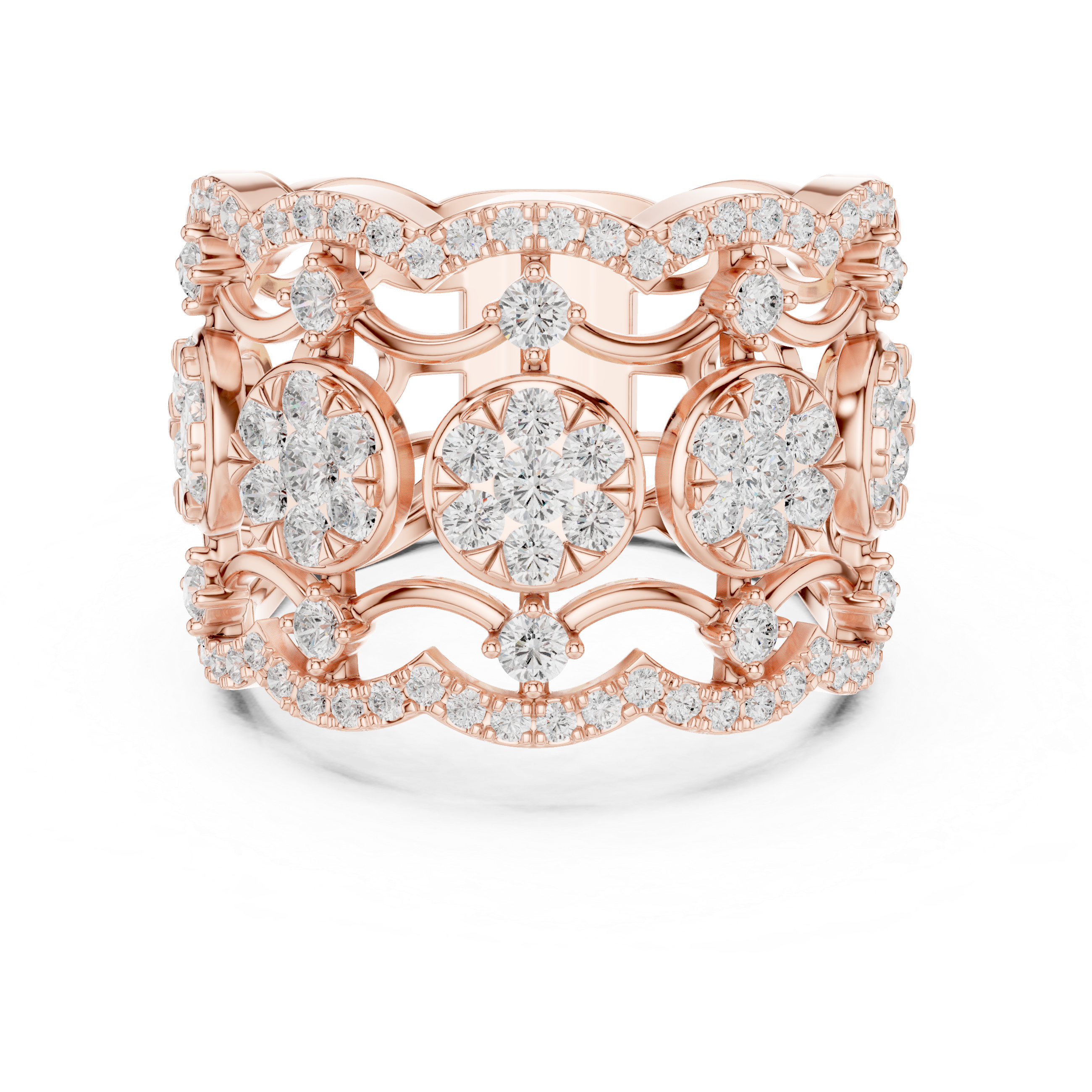 Modern open cuff bracelet with sleek minimal structure.