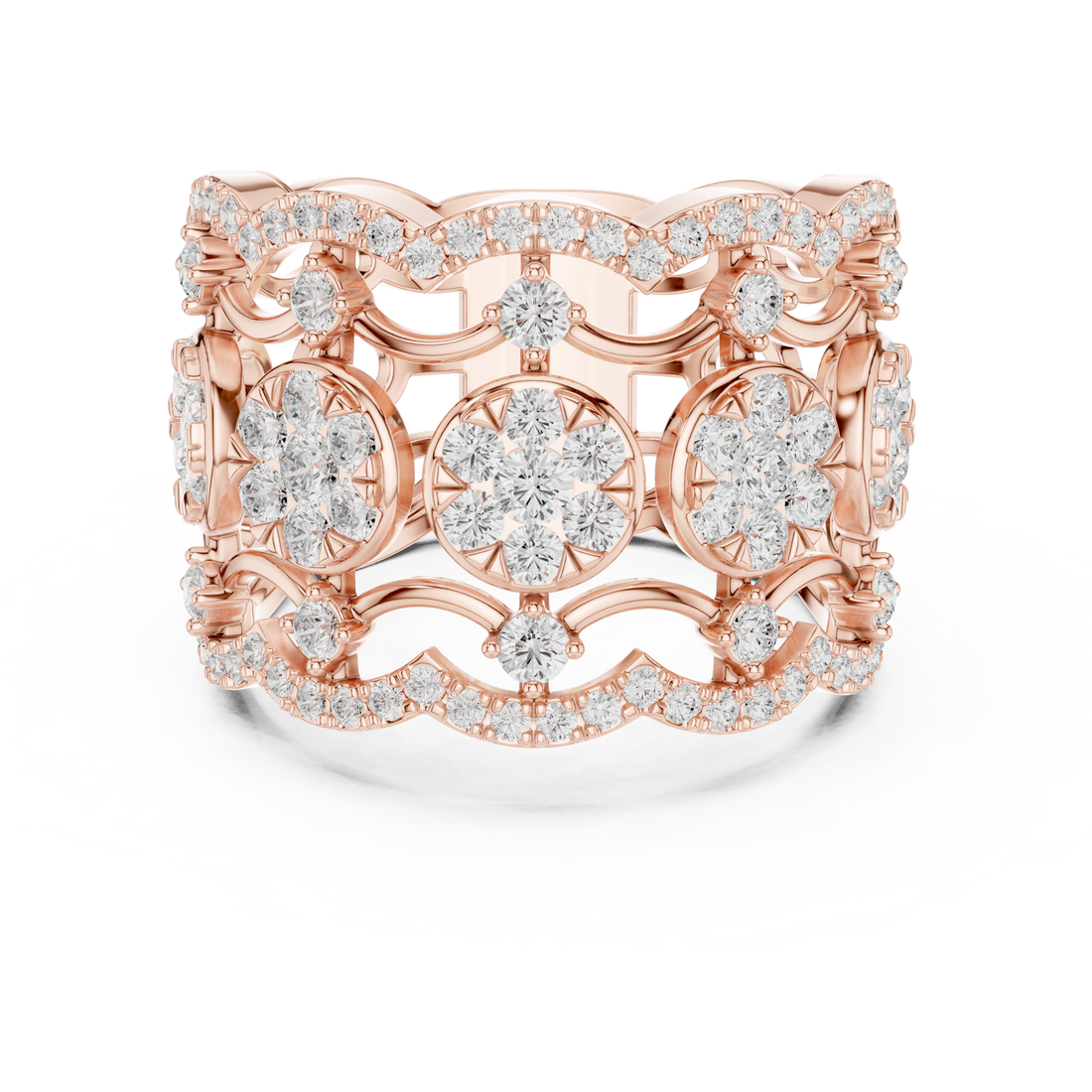 Modern open cuff bracelet with sleek minimal structure.