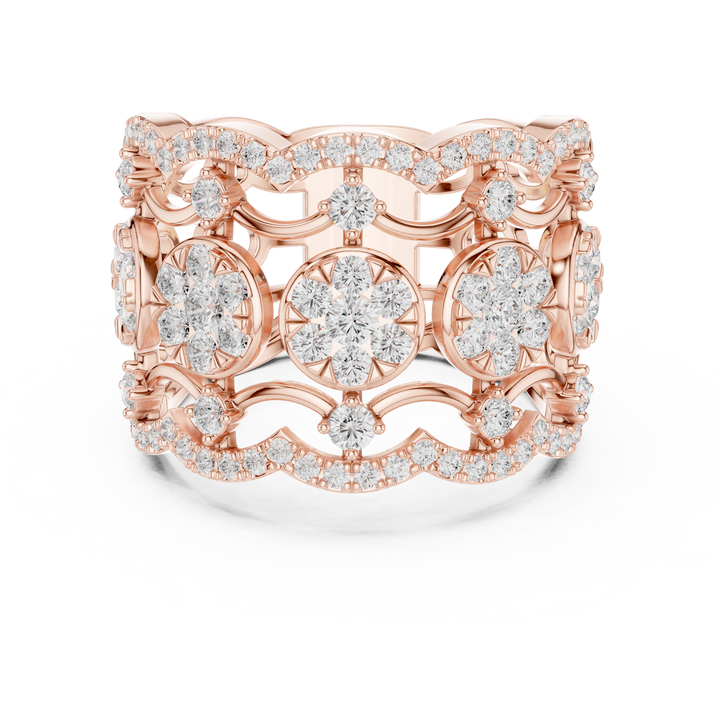Modern open cuff bracelet with sleek minimal structure.