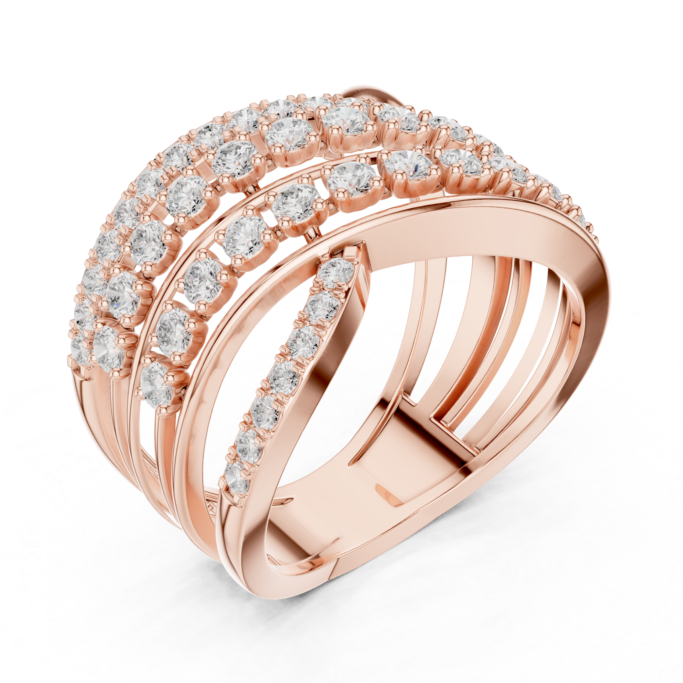 Luxury diamond anklet featuring sparkling stones in continuous row.