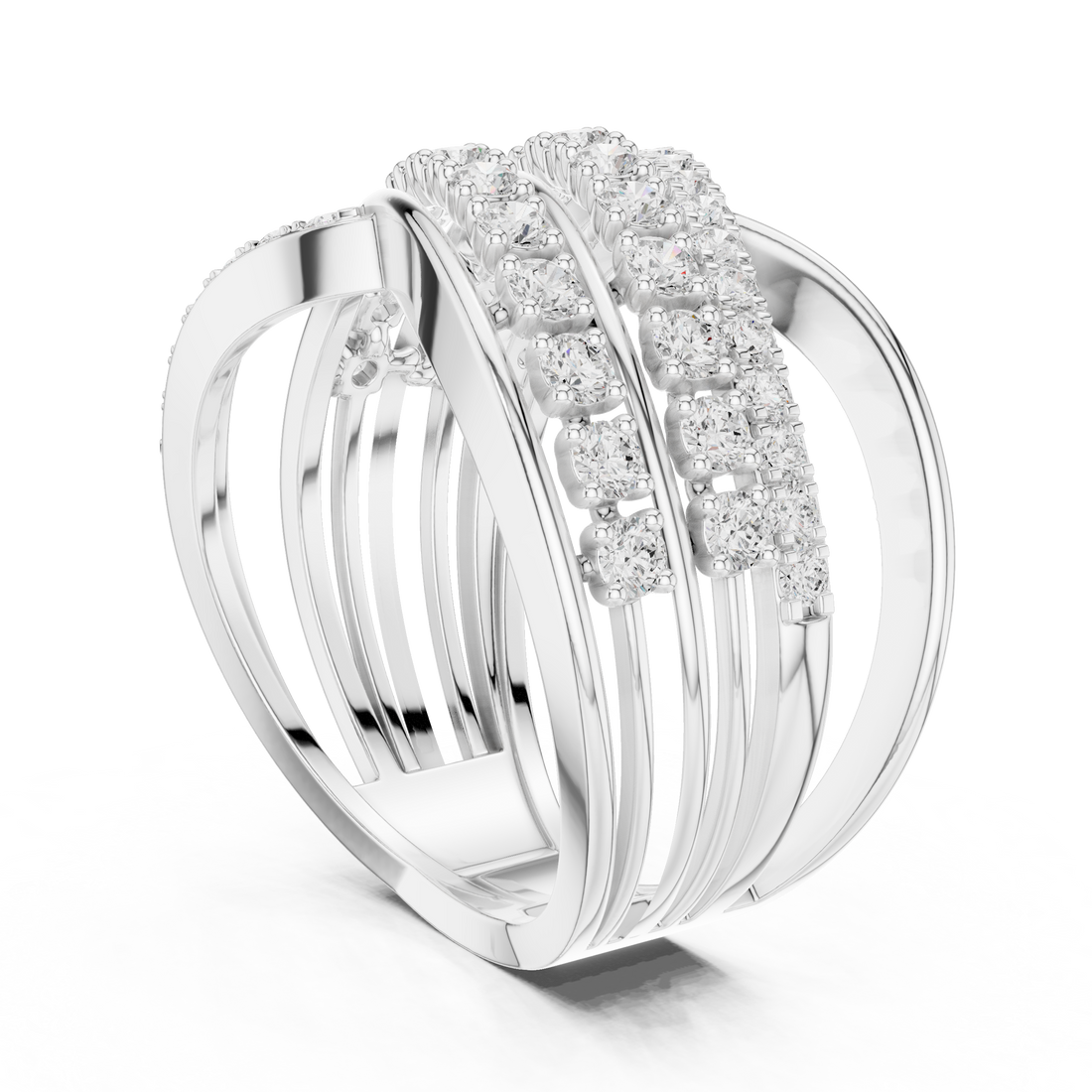 Elegant toe ring featuring polished silver adjustable band design.