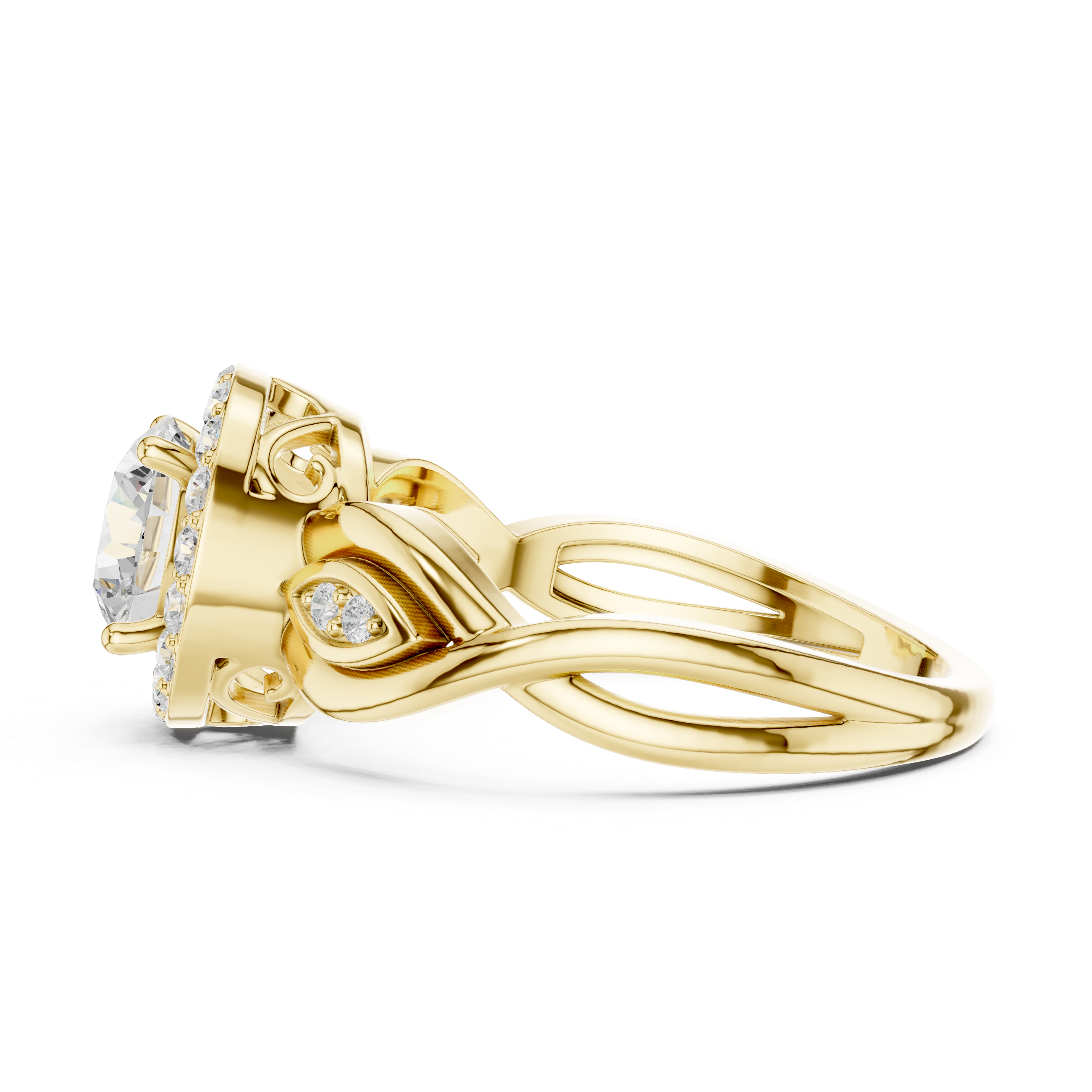 Designer baby ring featuring adjustable band and smooth edges.