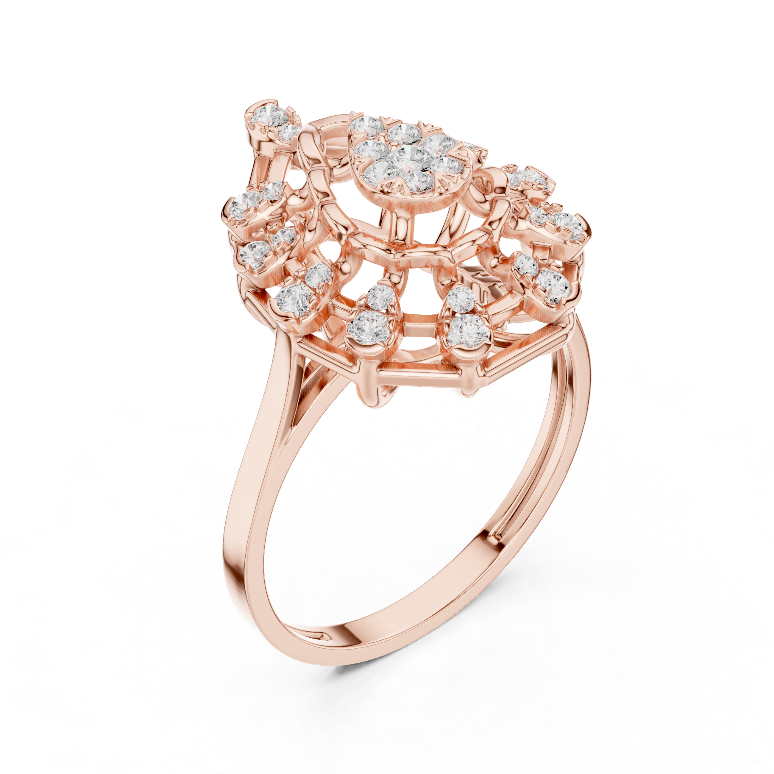 Modern open ring featuring adjustable dual-end design.