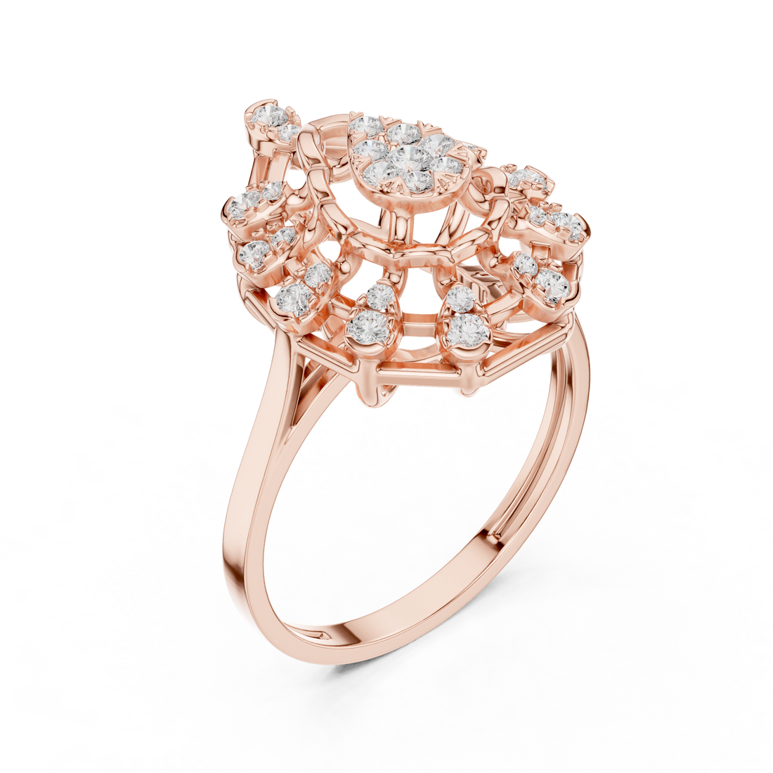 Modern open ring featuring adjustable dual-end design.