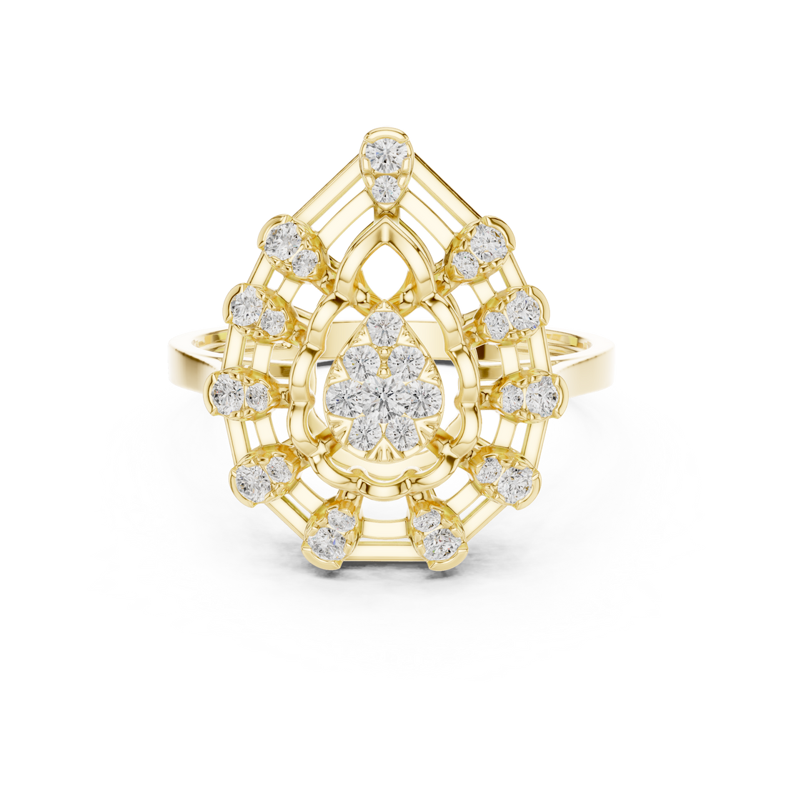 Stylish Y-shaped necklace featuring dangling central element.