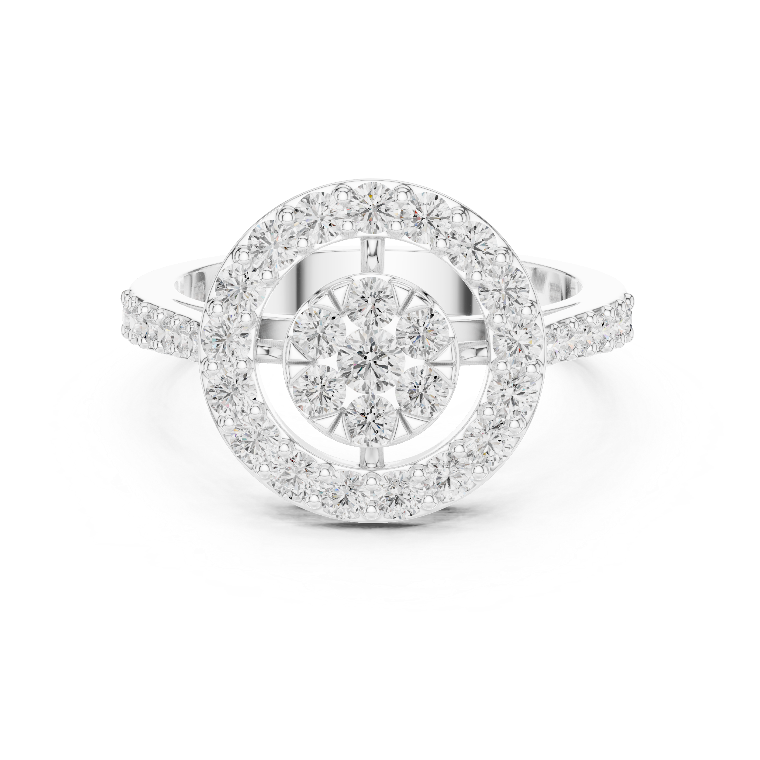 Stylish engagement jewellery set featuring modern elegant design.