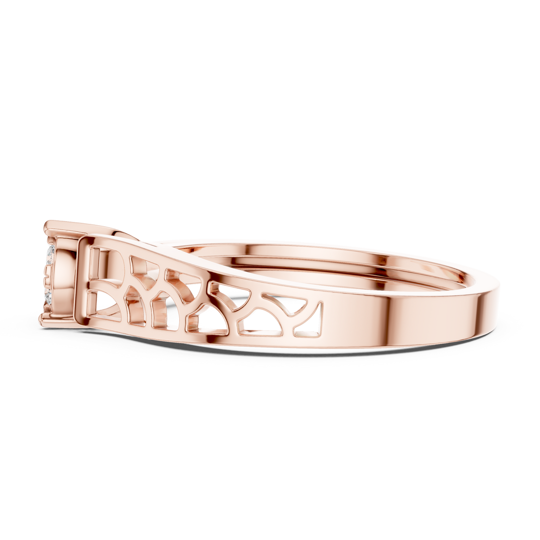 Stylish anniversary ring featuring sparkling stone accents.