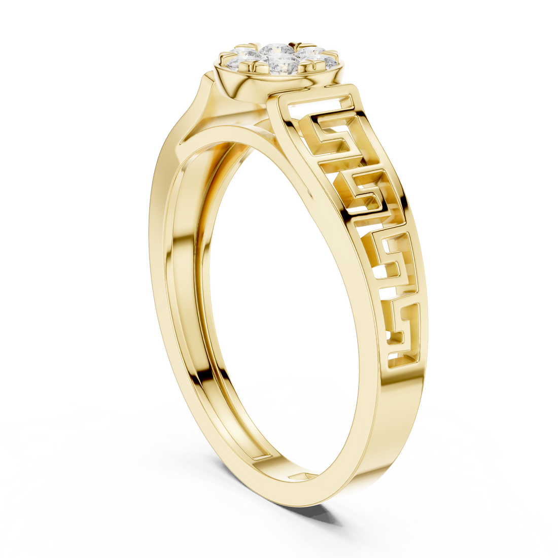Stylish marquise diamond ring with elongated shape and delicate prong setting.