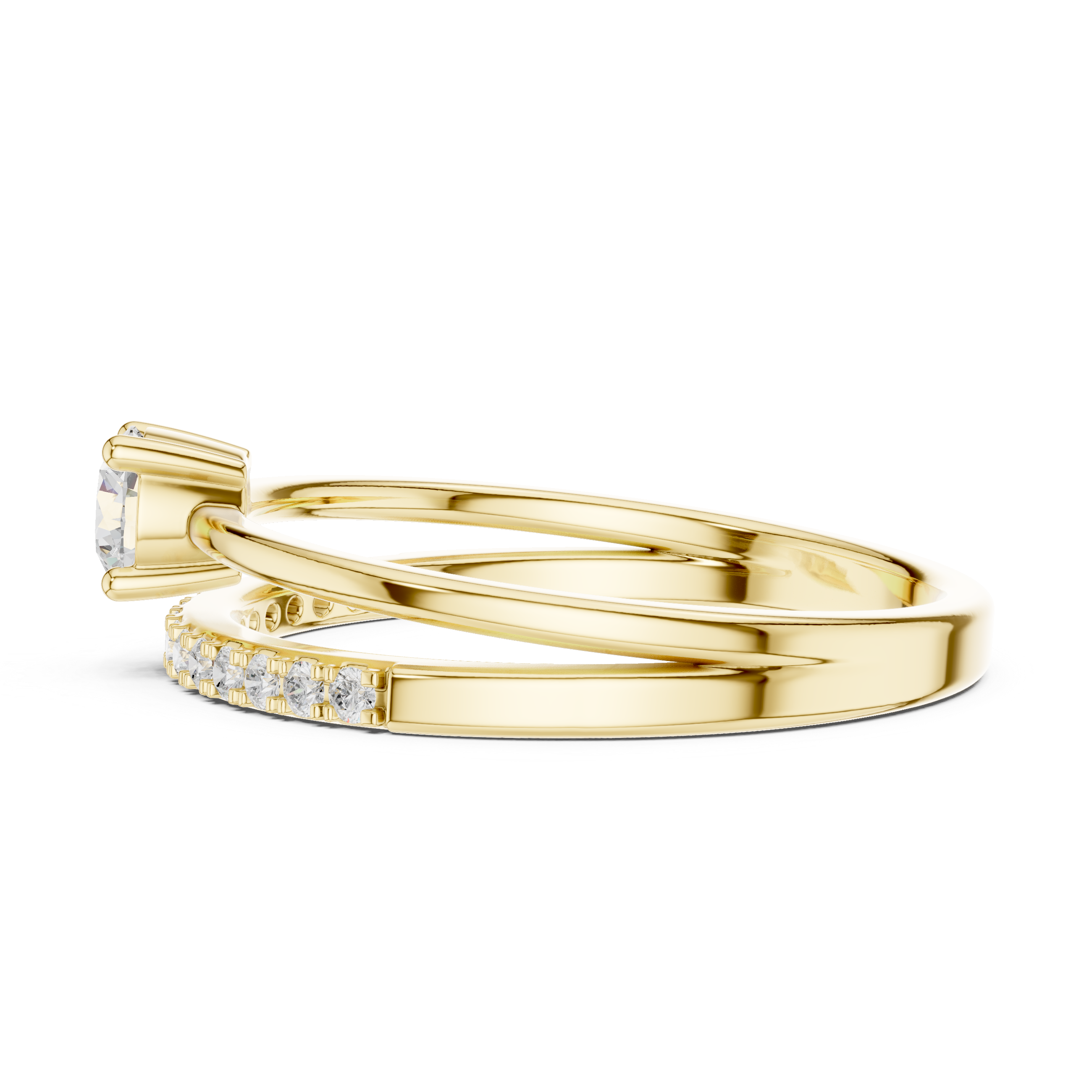 Designer baby ring featuring adjustable band and smooth edges.