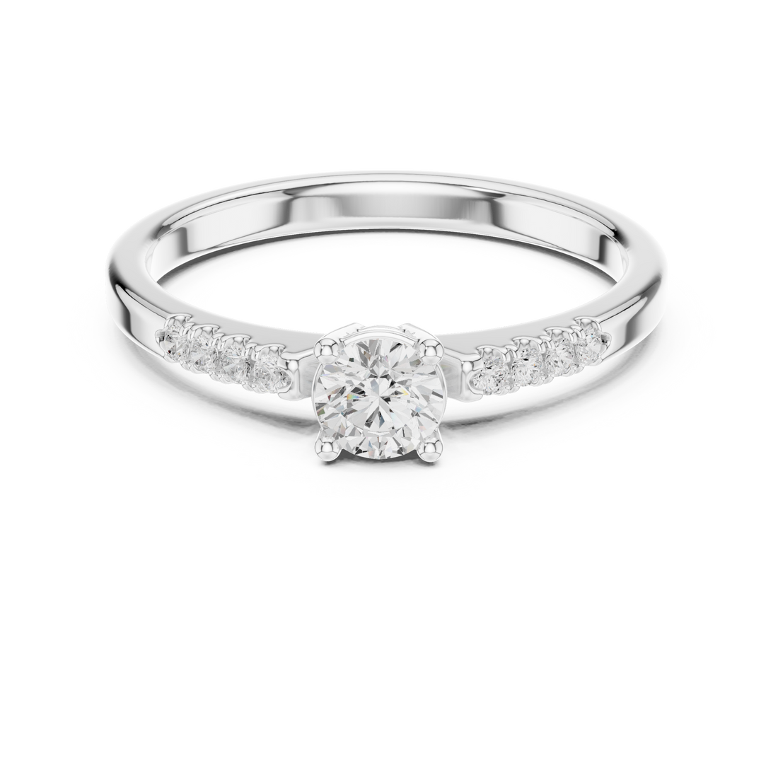 Stylish engagement jewellery set featuring modern elegant design.