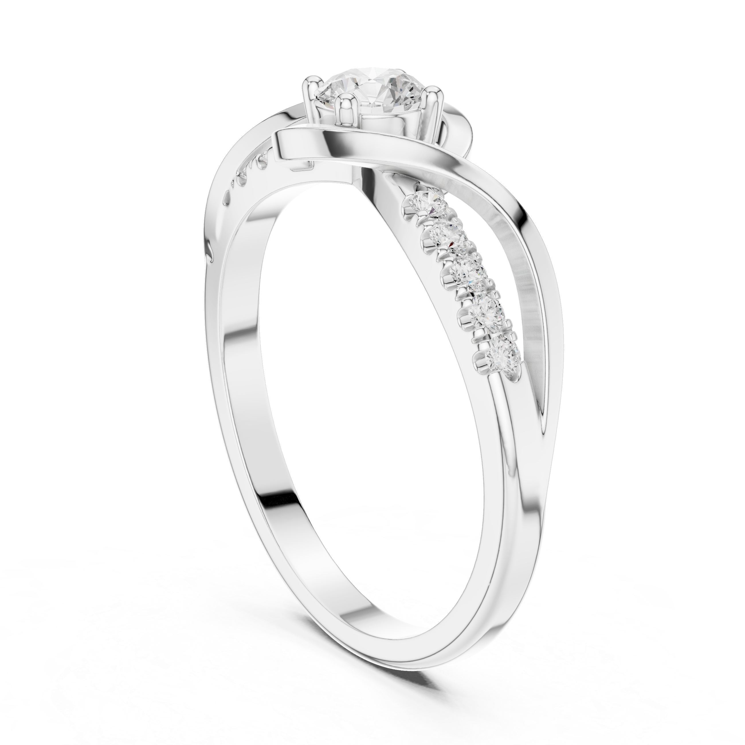 Designer diamond link bracelet with sparkling stone accents.