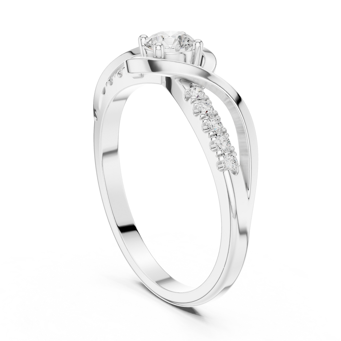 Designer diamond link bracelet with sparkling stone accents.