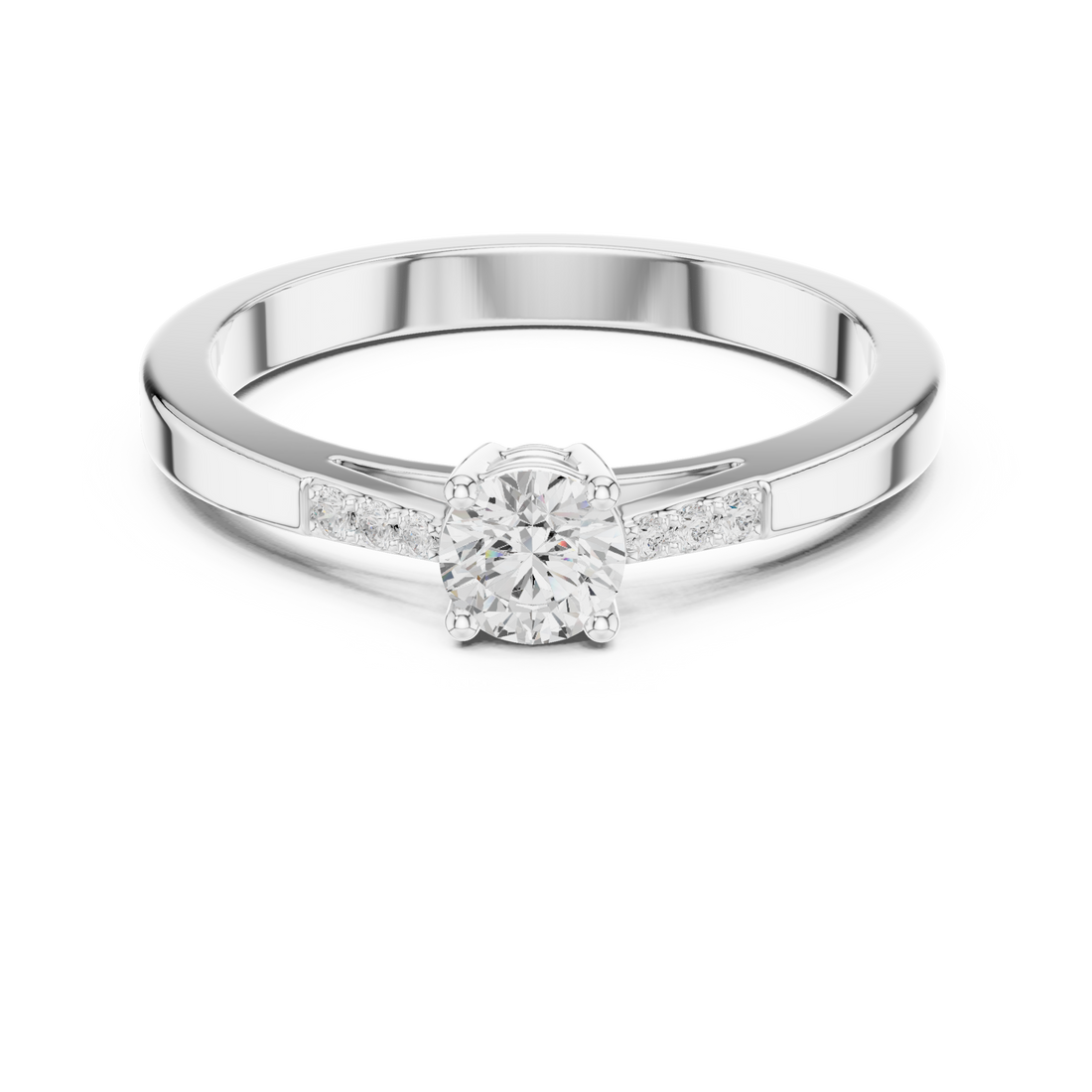 Classic floral brooch featuring detailed petal shapes and polished finish.