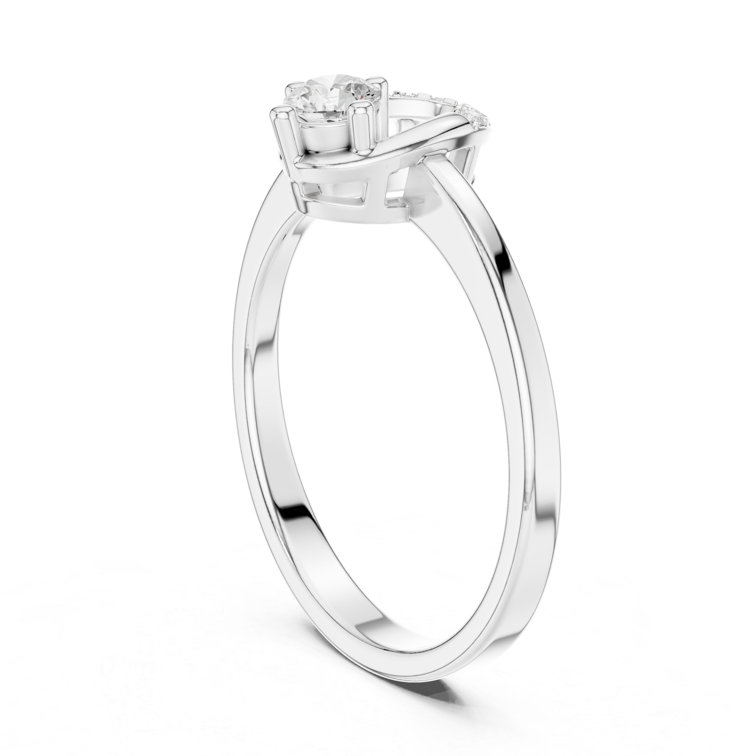 Luxury designer ring featuring artistic sculptural appearance.