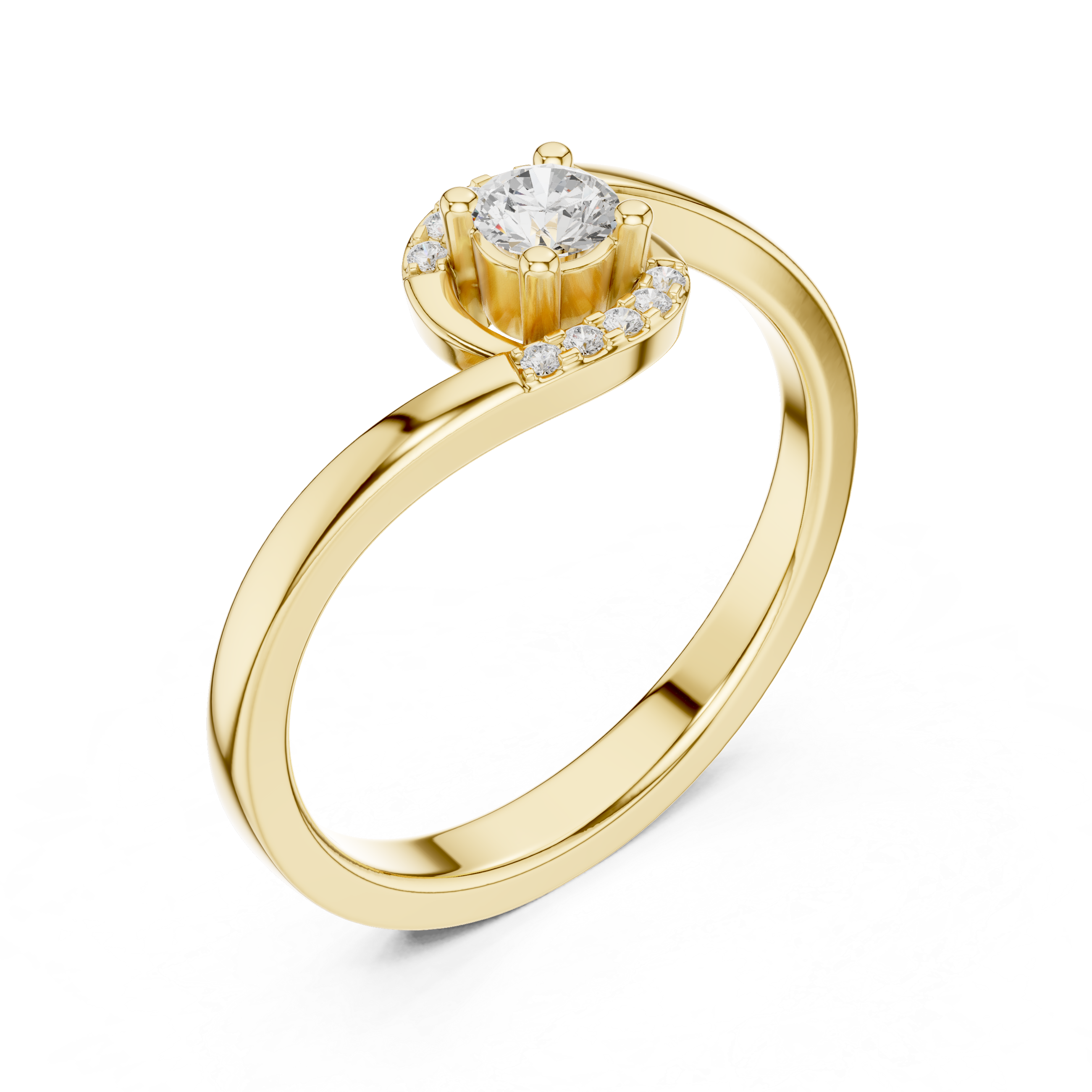 Stylish engagement jewellery set featuring modern elegant design.