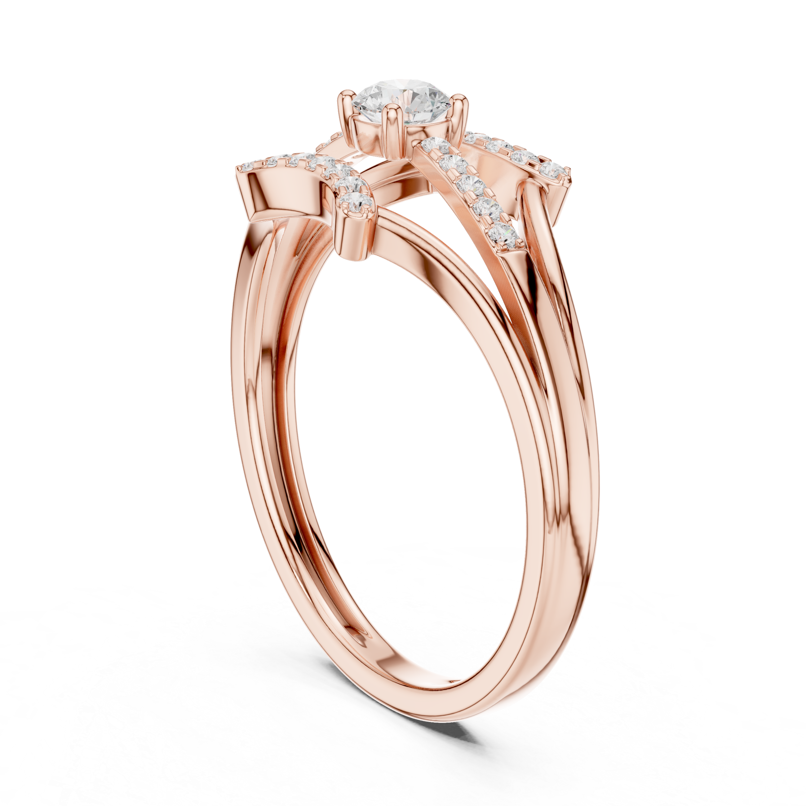 Modern minimalist earrings featuring sleek geometric design.