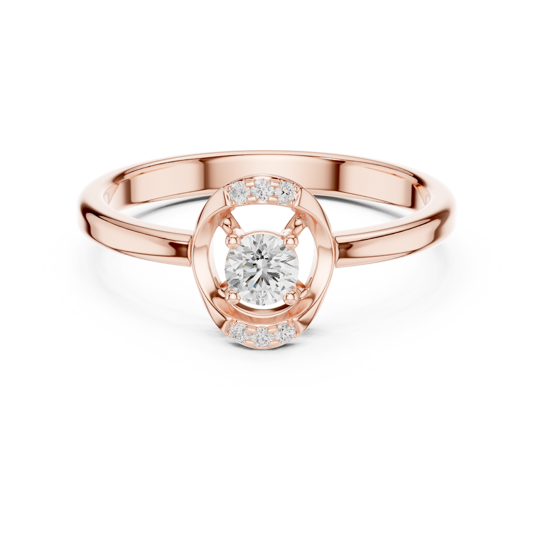 Stylish knot design ring symbolizing love and unity with polished finish.