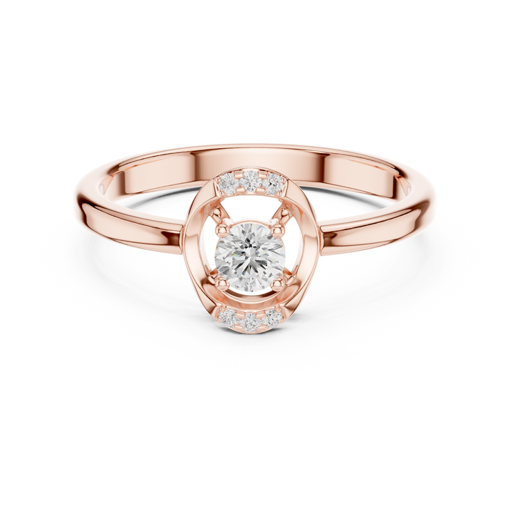 Stylish knot design ring symbolizing love and unity with polished finish.