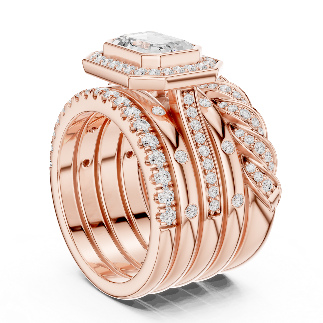 Stylish men's wedding band featuring brushed metal finish and masculine style.