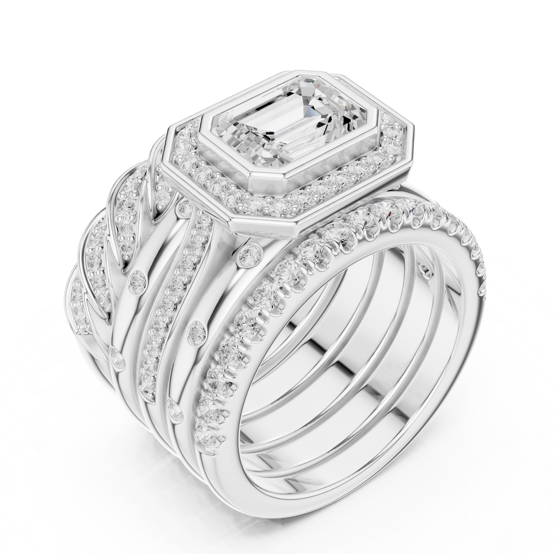 Minimalist men's band featuring smooth polished gold surface.