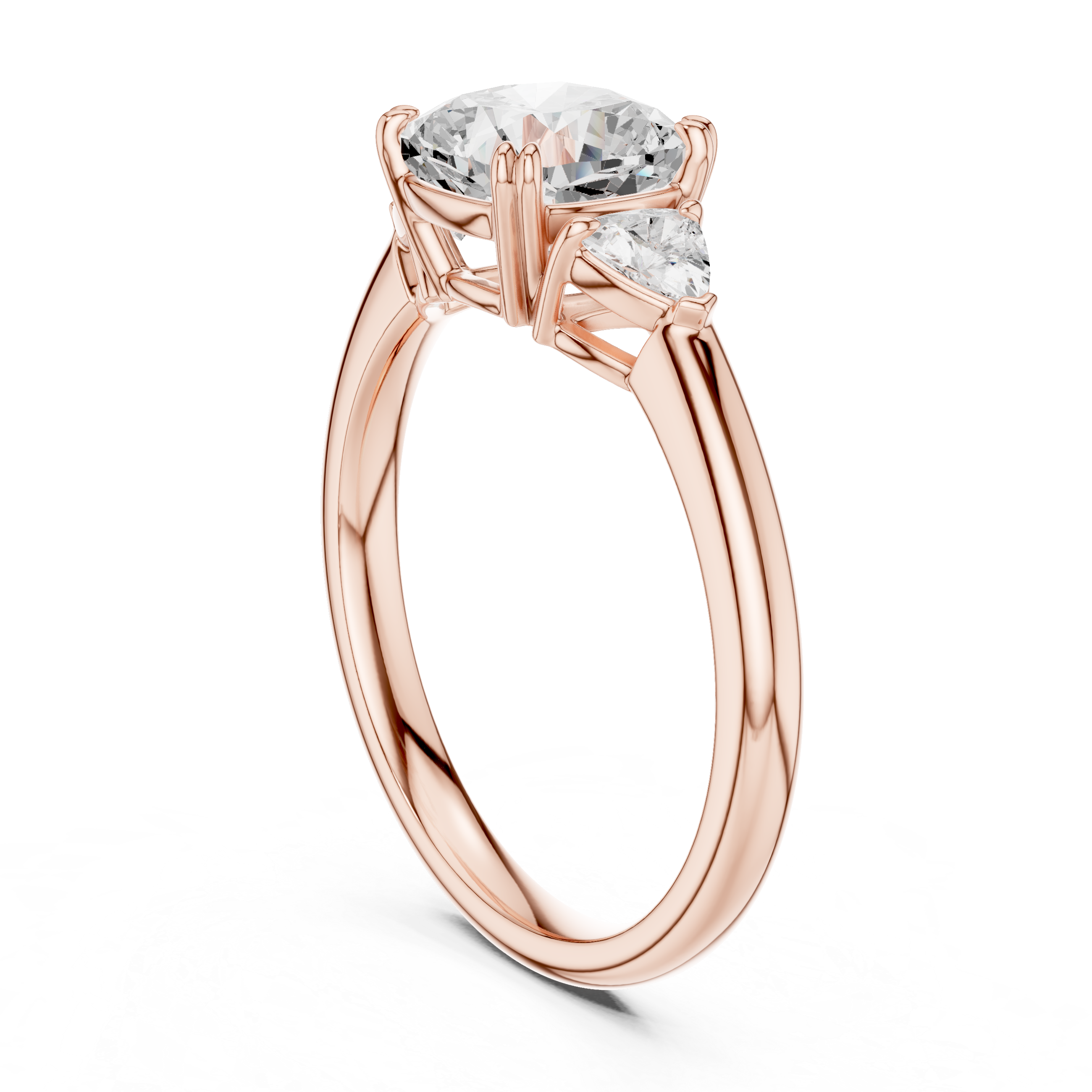 Stylish multi-band ring featuring layered metal structure.