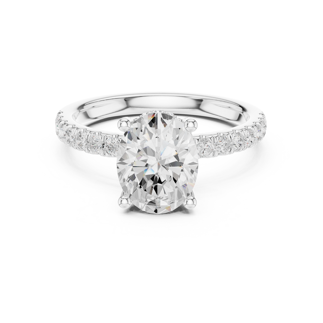 Stylish engagement jewellery set featuring modern elegant design.