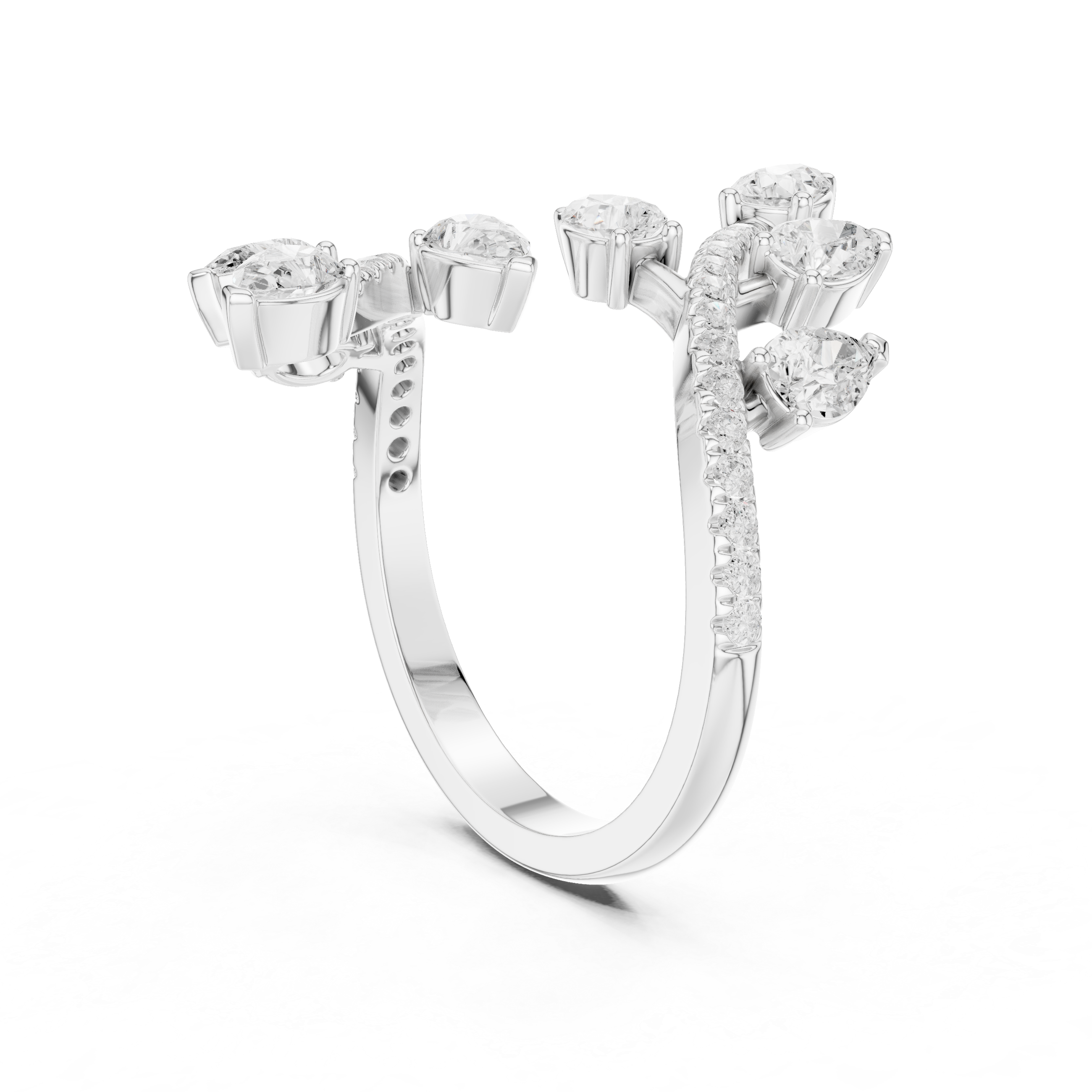 Modern diamond pendant featuring minimalist design.