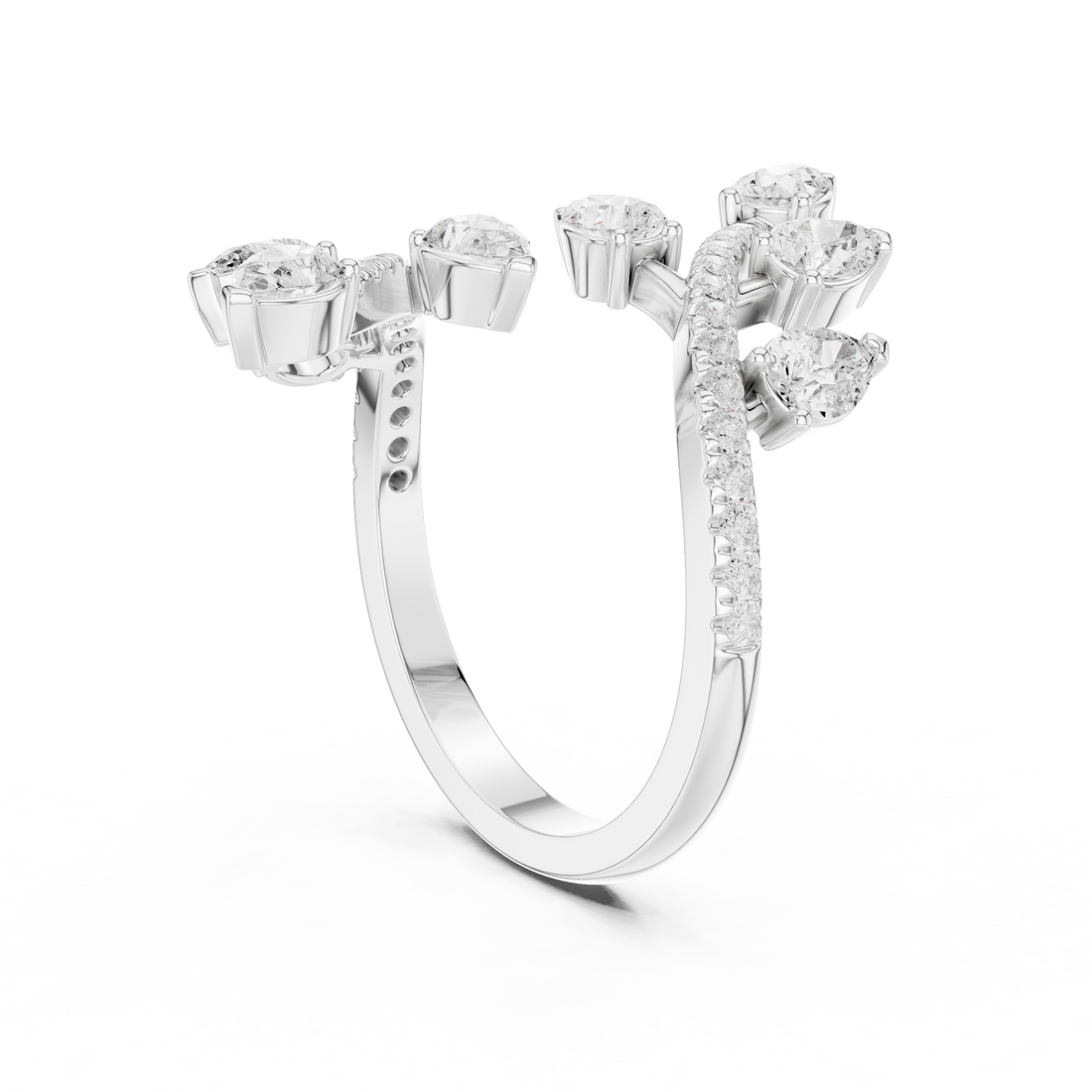 Modern diamond pendant featuring minimalist design.