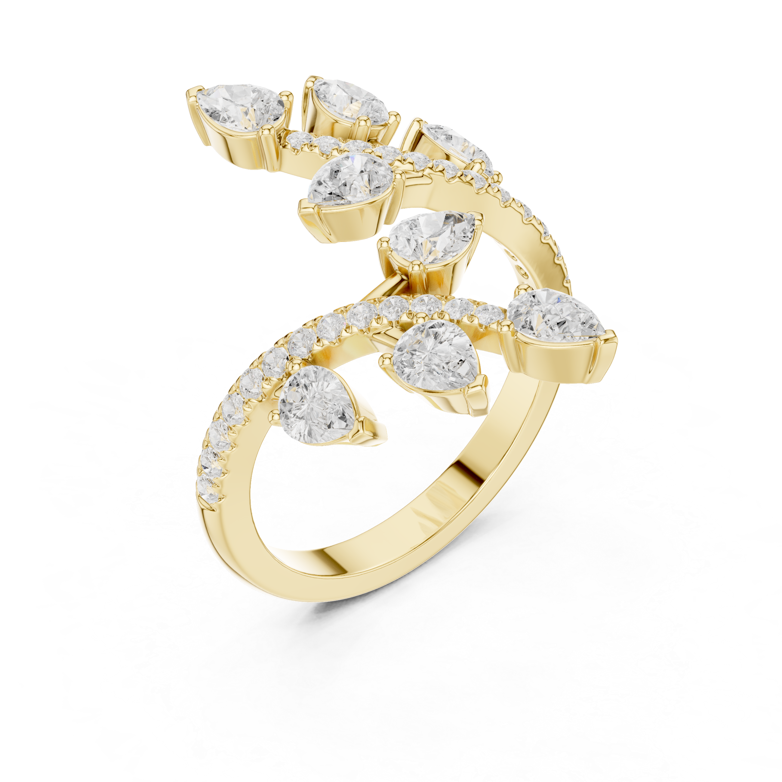 Classic eternity band featuring continuous diamond circle.