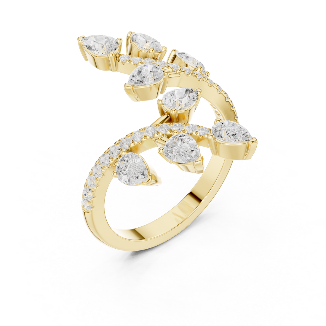 Classic eternity band featuring continuous diamond circle.