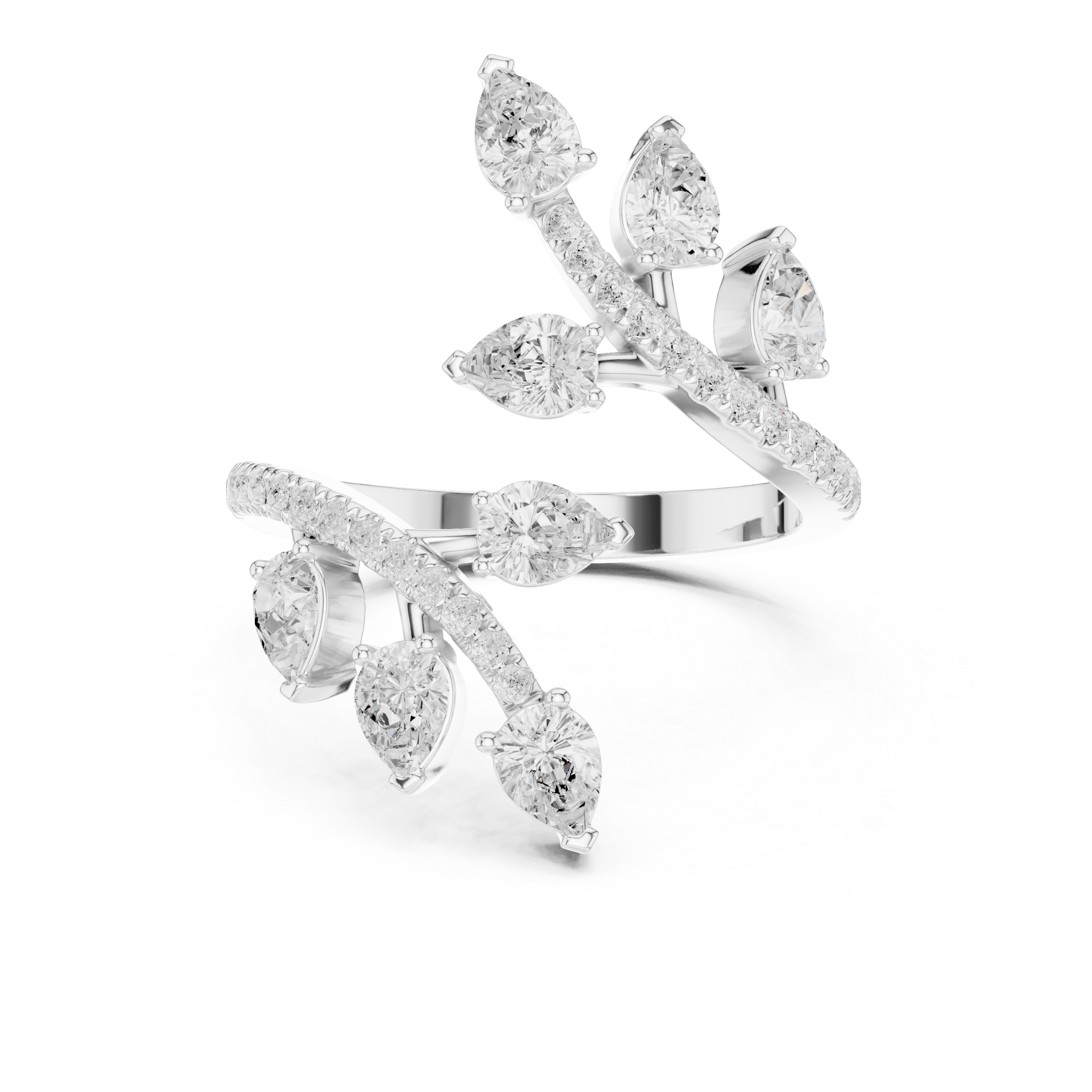 Luxury celebration ring featuring decorative gemstone centerpiece.