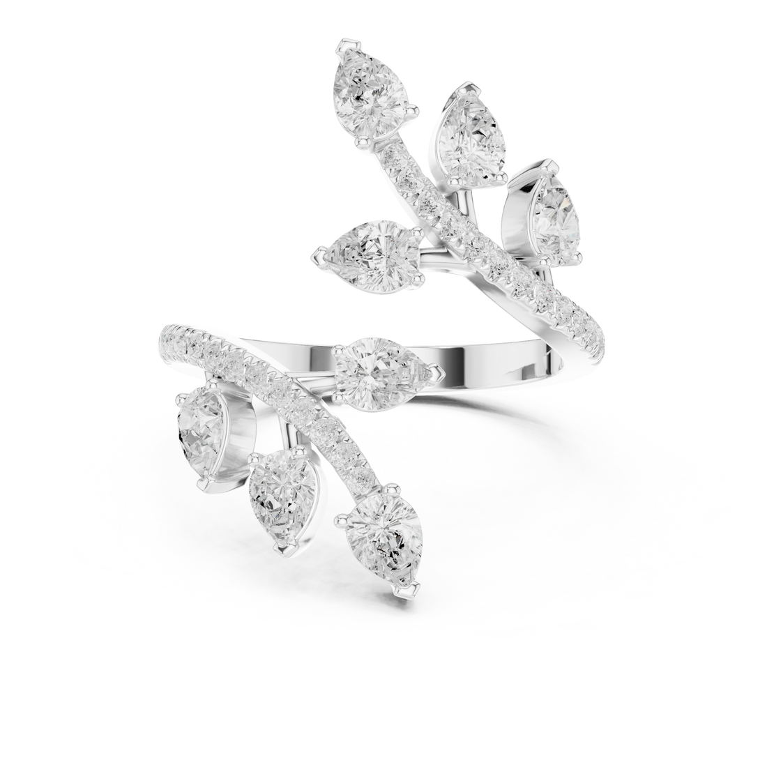 Luxury celebration ring featuring decorative gemstone centerpiece.