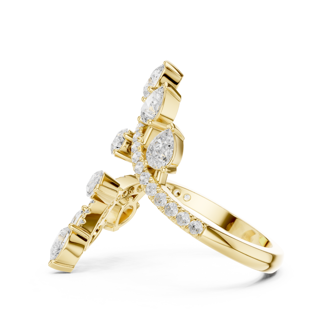 Elegant hoop earrings featuring textured gold surface.