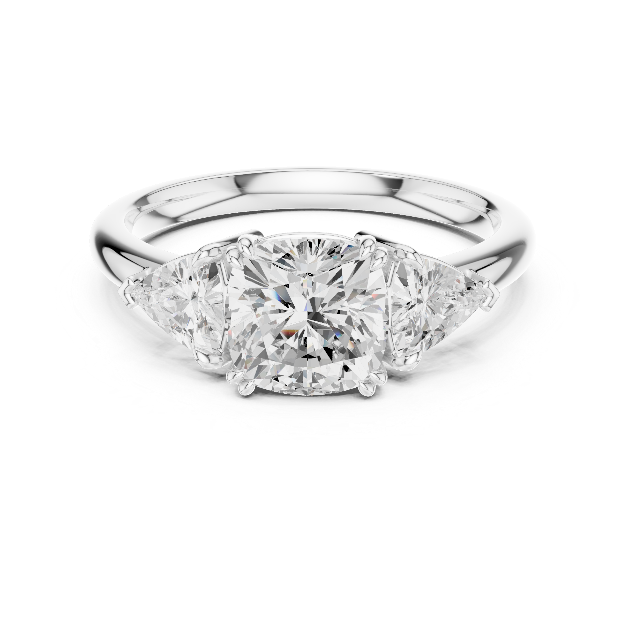 Elegant eternity ring featuring continuous circle of diamonds around the band.