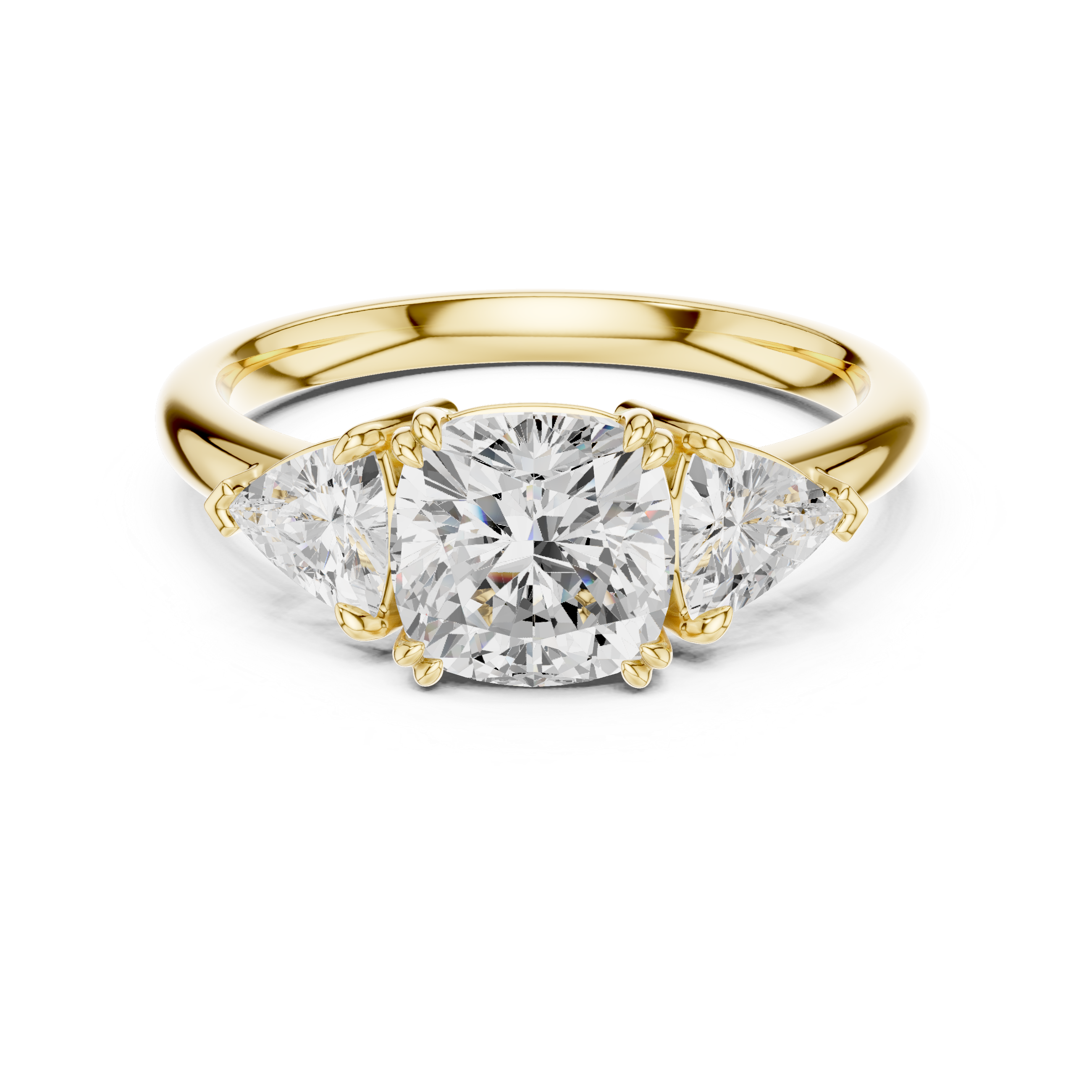 Designer floral diamond ring inspired by blooming flower patterns.