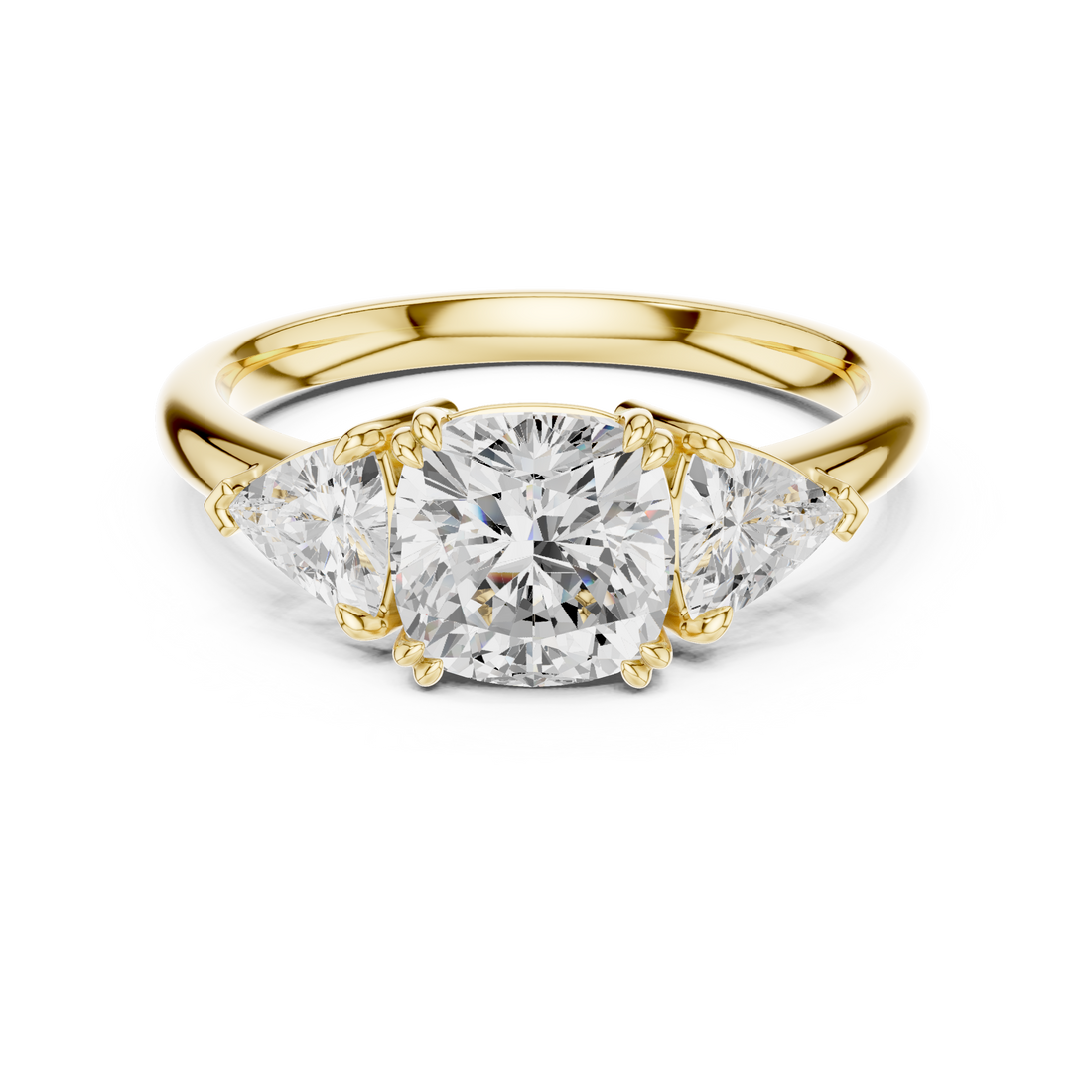 Designer floral diamond ring inspired by blooming flower patterns.