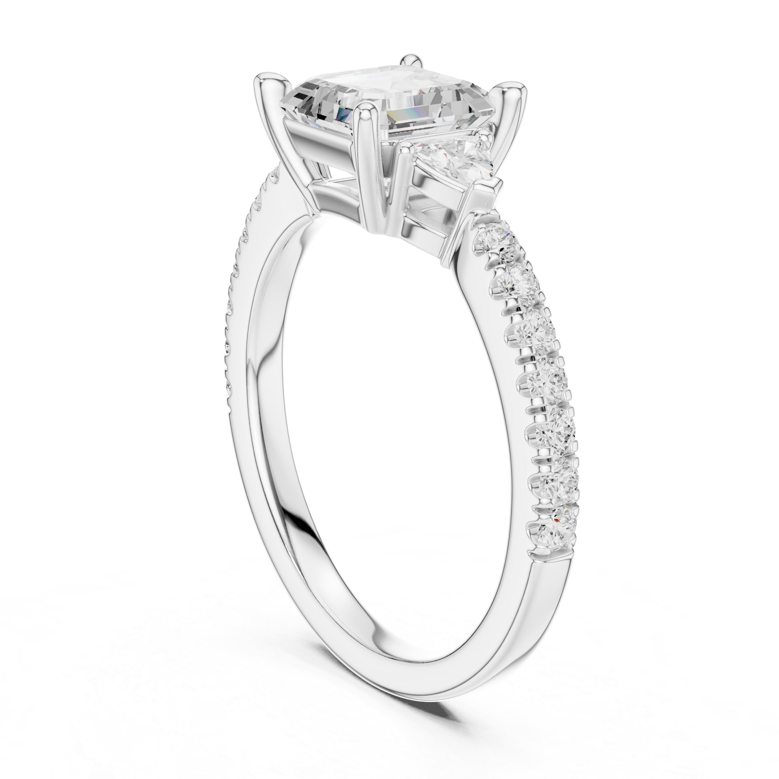 Designer diamond link bracelet with sparkling stone accents.