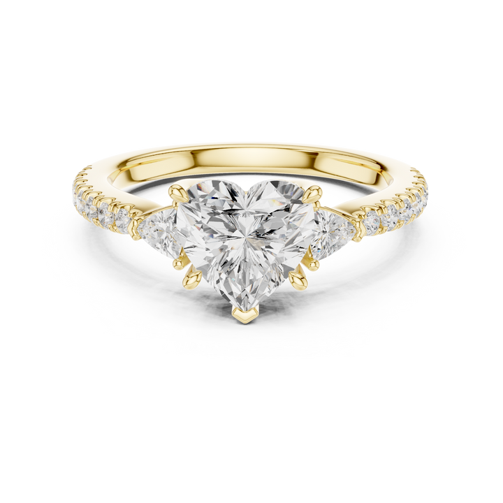 Luxury diamond brooch featuring intricate symmetrical pattern.
