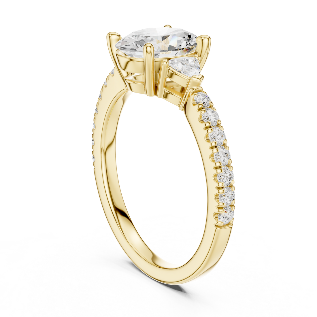 Luxury men's diamond band featuring row of sparkling stones.