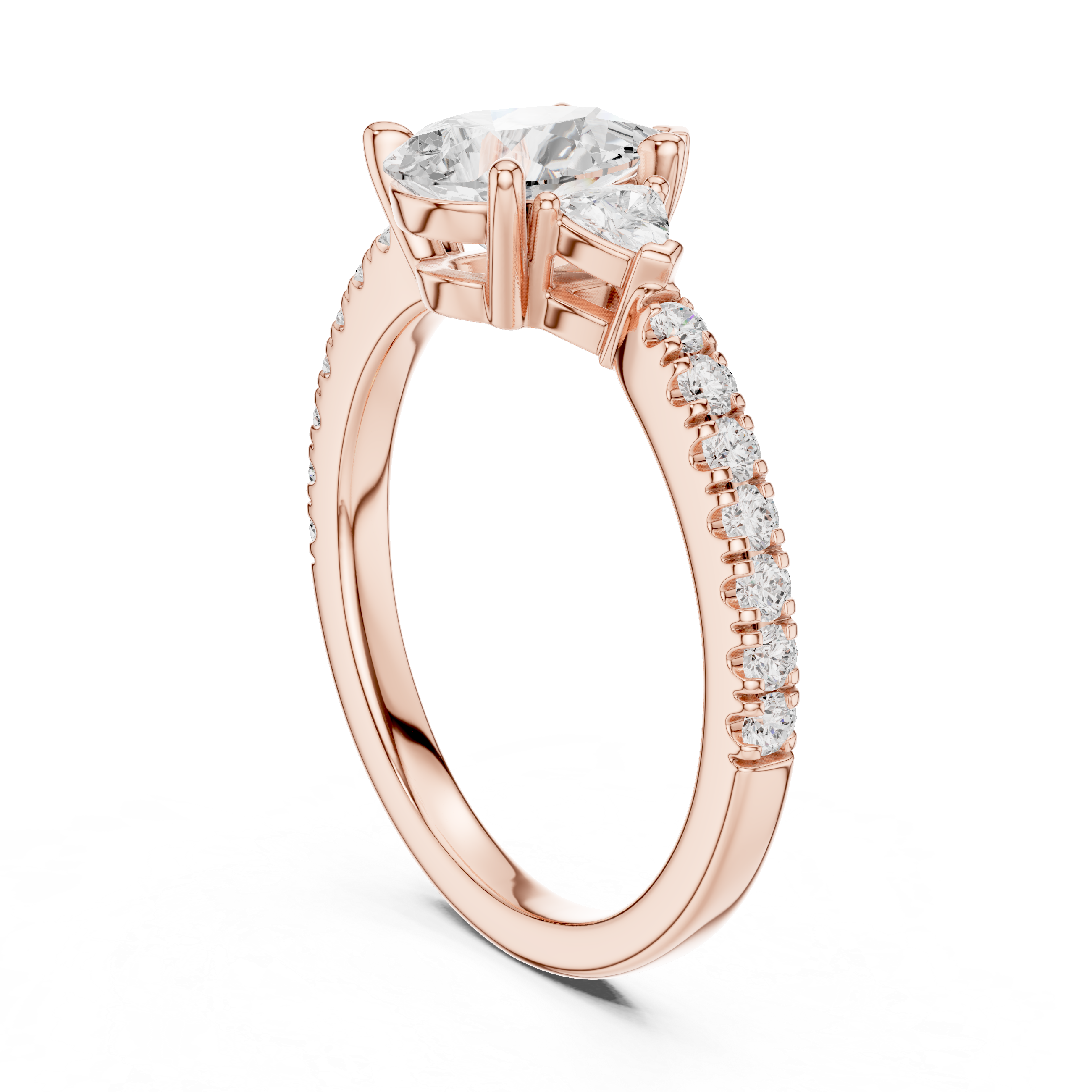 Stylish multi-band ring featuring layered metal structure.