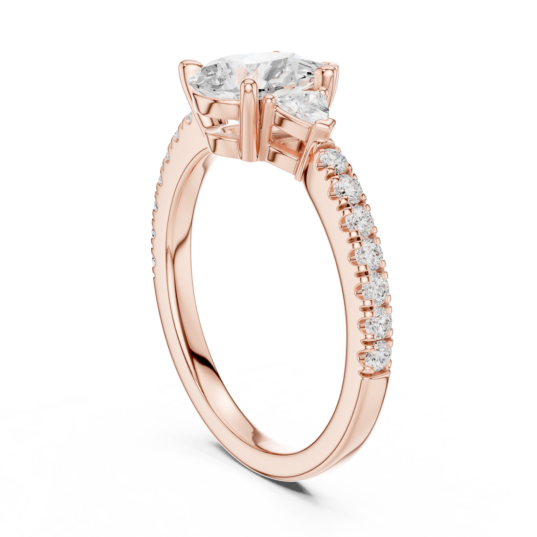 Stylish multi-band ring featuring layered metal structure.