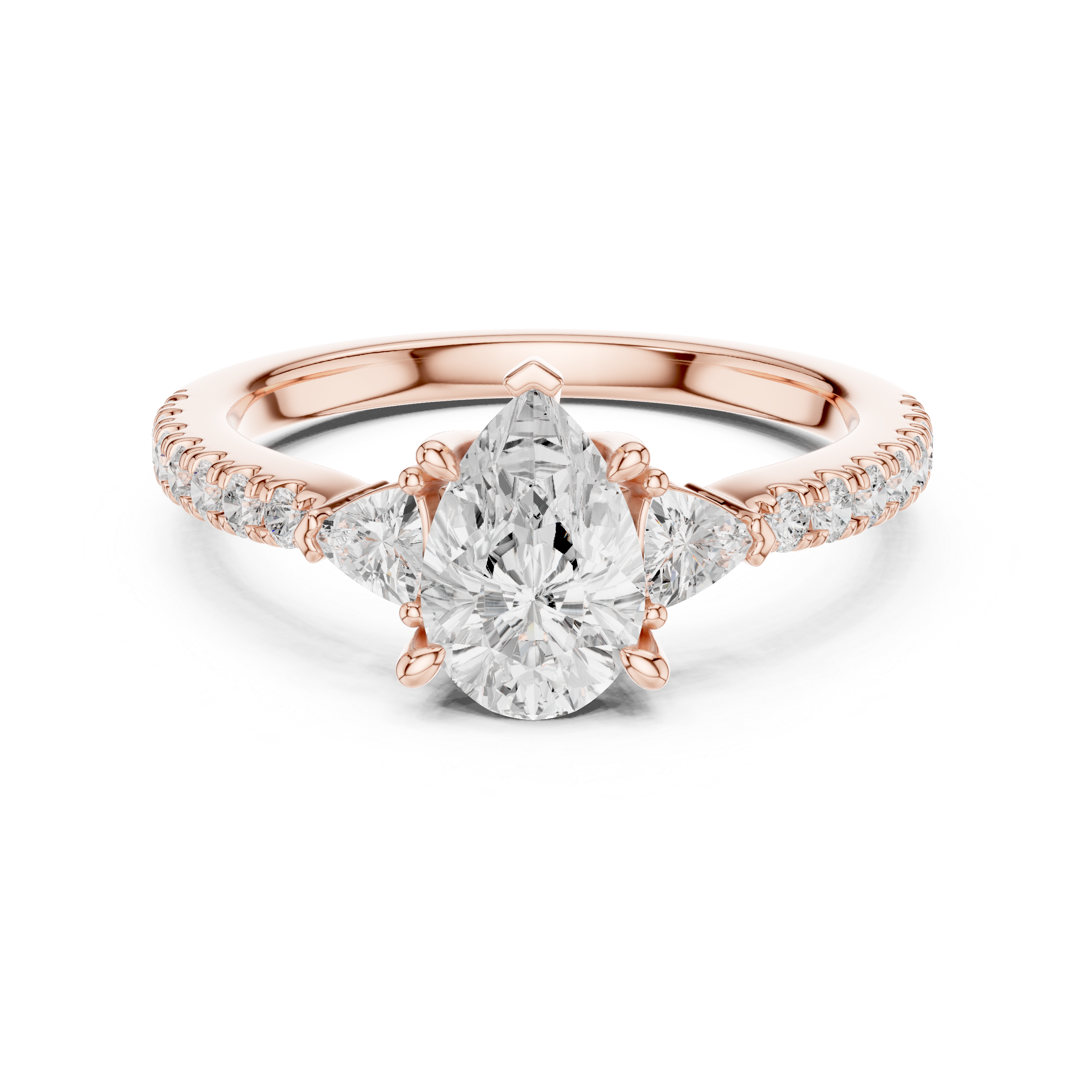 Classic halo cocktail ring featuring large central gemstone.