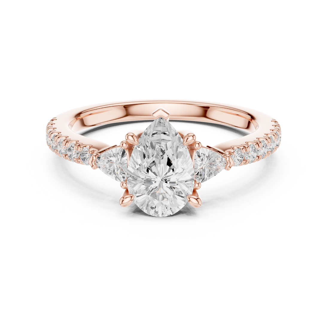 Classic halo cocktail ring featuring large central gemstone.