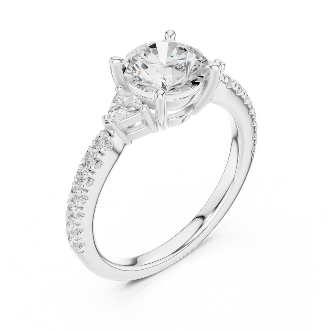 Classic cushion-cut diamond ring with vintage-inspired halo setting and sparkling accents.