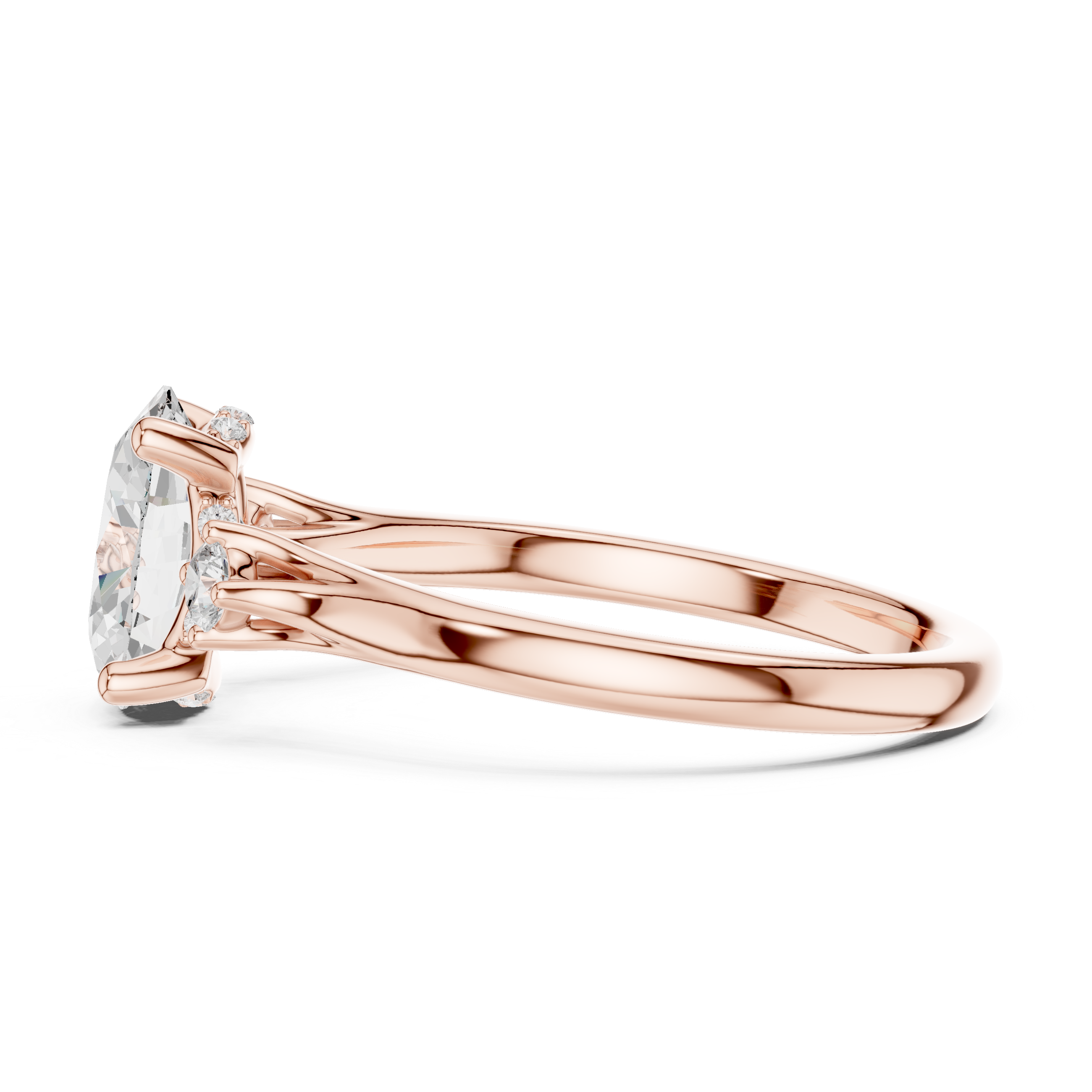 Luxury layered diamond pendant necklace with multiple sparkling stones.