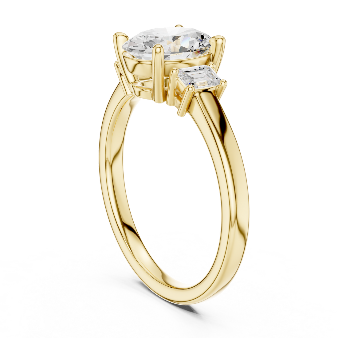 Luxury men's diamond band featuring row of sparkling stones.