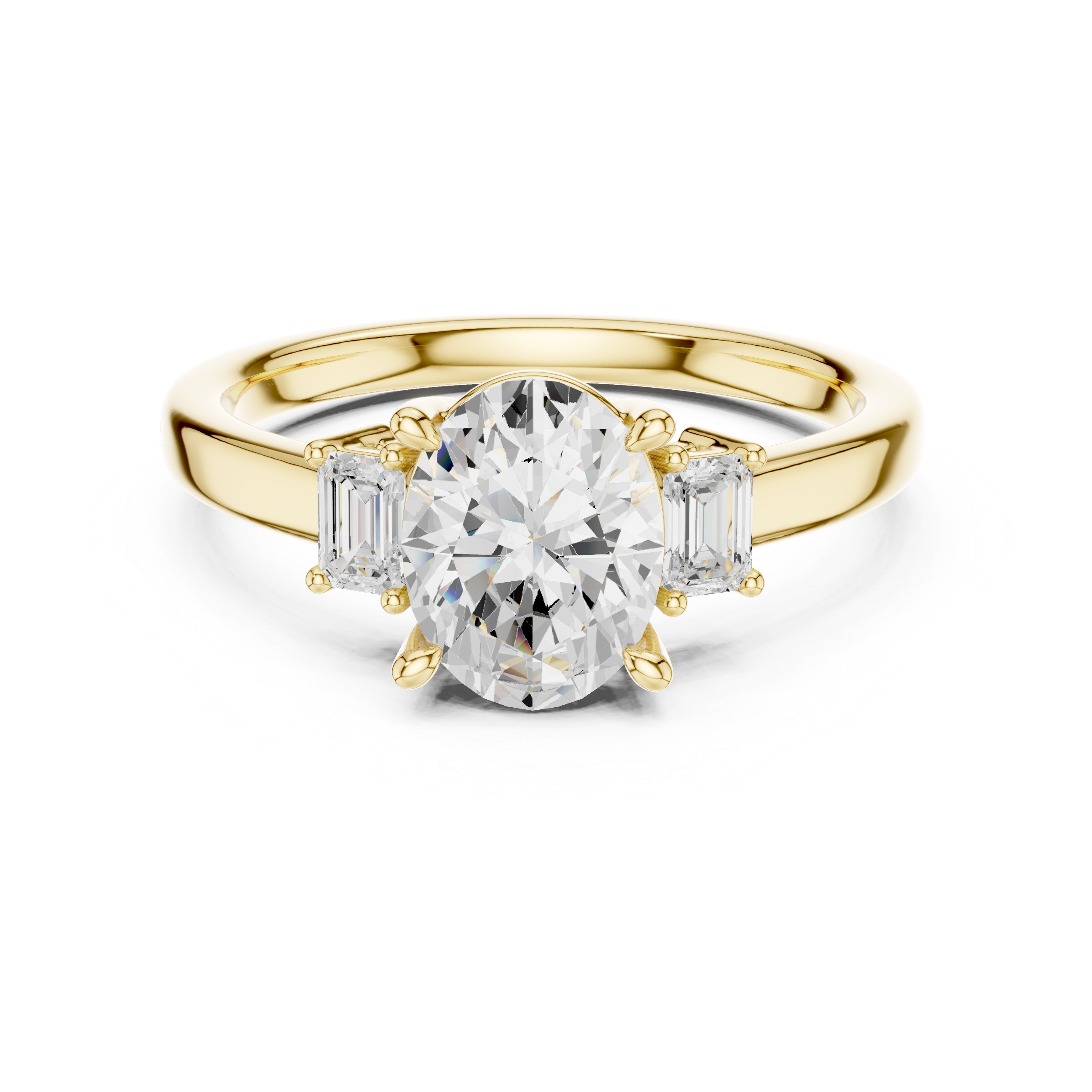 Elegant gemstone cocktail ring featuring oversized colorful stone centerpiece.