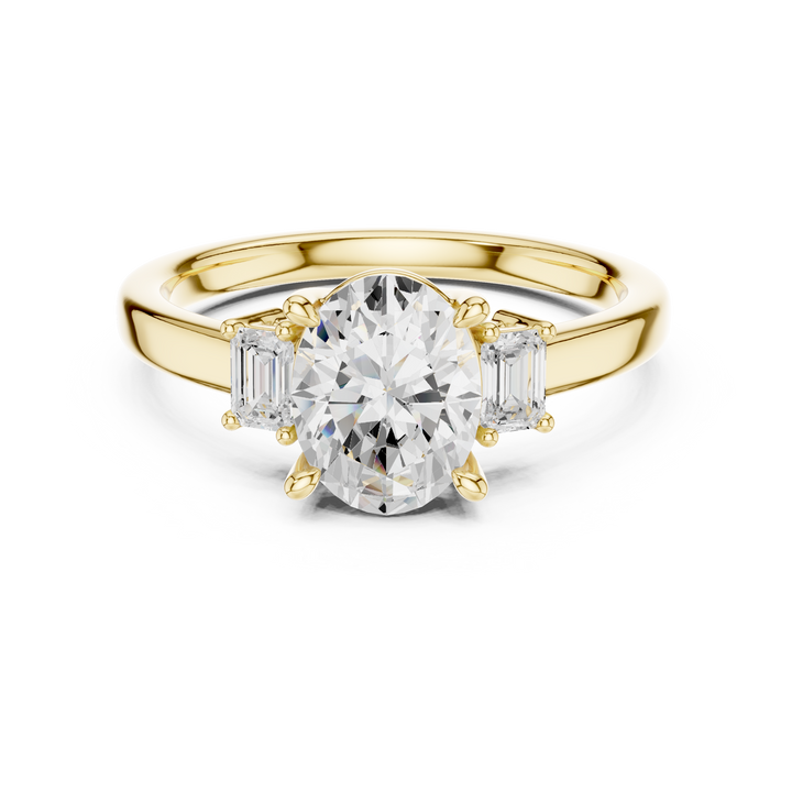 Elegant gemstone cocktail ring featuring oversized colorful stone centerpiece.