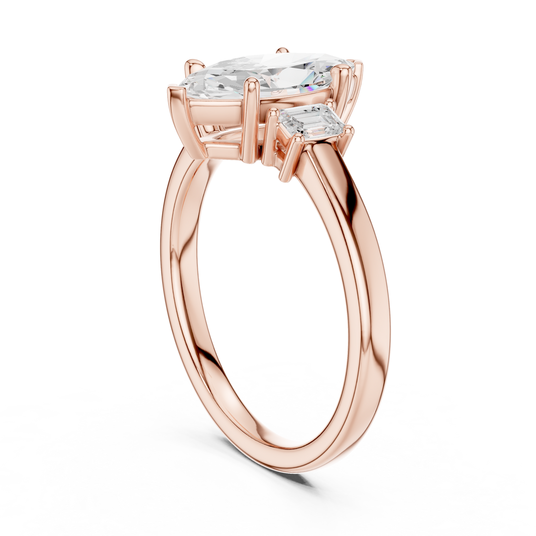 Stylish multi-band ring featuring layered metal structure.