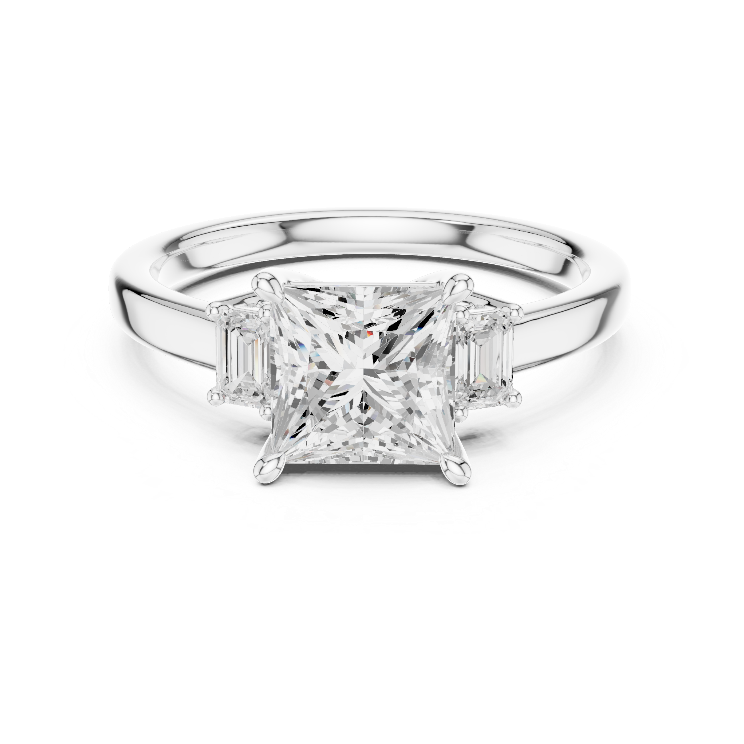 Stylish engagement jewellery set featuring modern elegant design.
